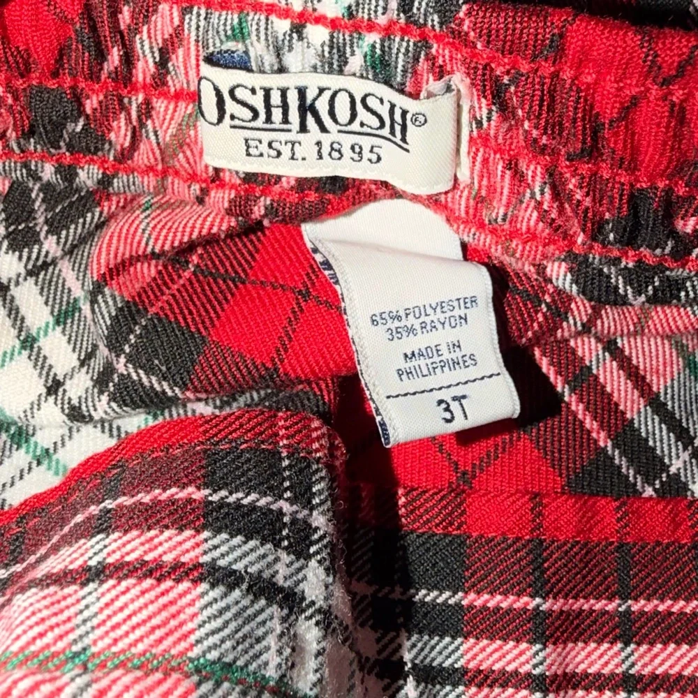 OshKosh B'gosh Red and Black Plaid Skirt